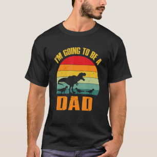 Camiseta Eu vou ser um Pai Dinossauro Rex Vintage