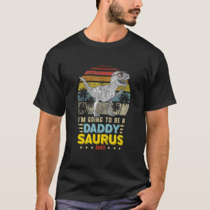 Camiseta Eu vou ser um Pai Saurus Divertido Gravidez Annou