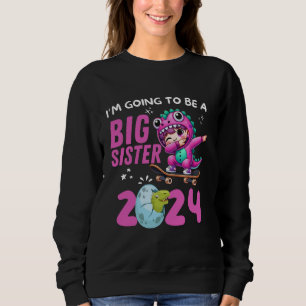 Camiseta Eu vou ser uma Irmã Grande 2024 a abater dinossaur