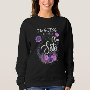 Camiseta Eu Vou Ser Uma Irmã Grande Promovida Para A Grande
