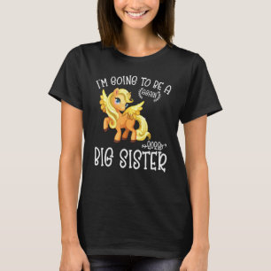 Camiseta Eu Vou Ser Uma Irmã Mais Uma Vez Um Unicórnio Giro