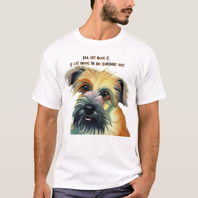 Camiseta Eu vou superar isso, eu só preciso ser dramático p (Frente)