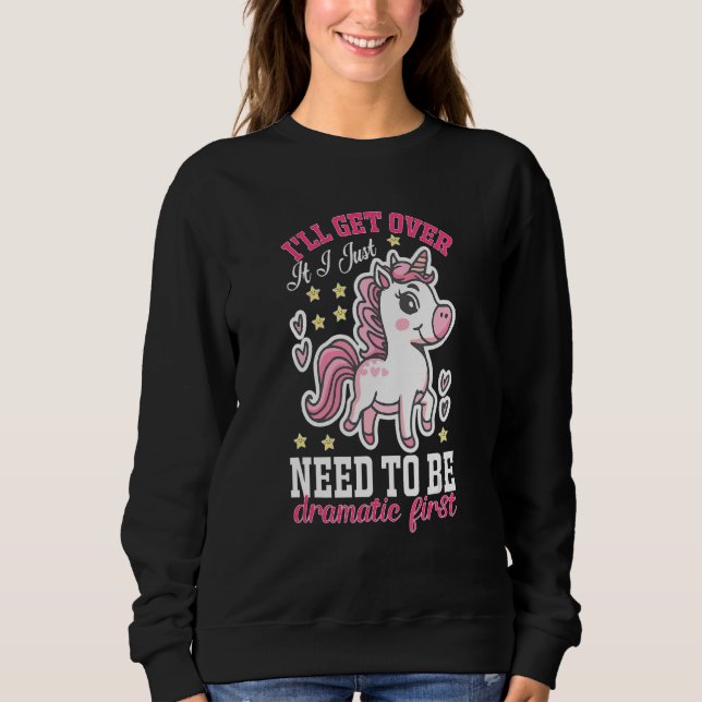 Camiseta Eu vou superar isso Eu só preciso ser Dramático pr (Frente)