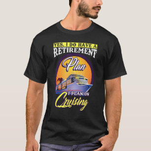 Camiseta eu vou viajar de cruzeiro para cruzeiro de pension