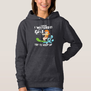 Camiseta Eu Waterski Como Uma Menina A Aspirar A Mãe A Esqu