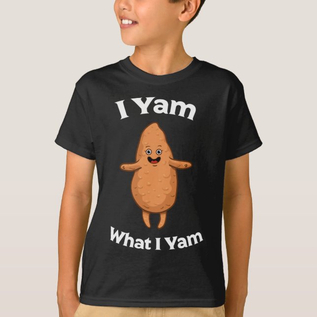 Camiseta Eu Yam O Que Eu Yam Shirt - Dançando Batata Doce D (Frente)