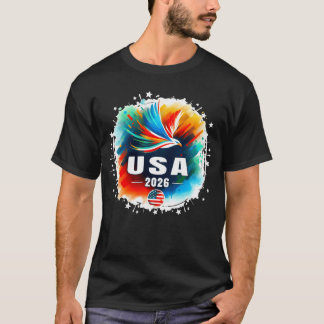 Camiseta EUA 2026 Vamos Estados Unidos Esporte EUAeam 2026