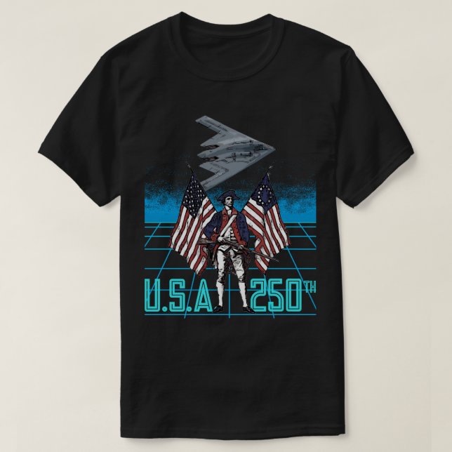 CAMISETA EUA 250º  (Frente do Design)