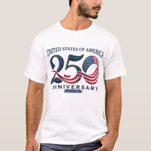 Camiseta EUA 250º Aniversário 250 Anos de Liberdade