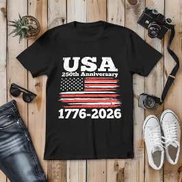 Camiseta EUA 250º Aniversário – América 1776–2026