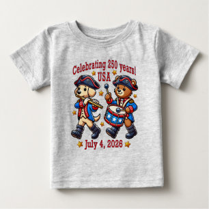 Camiseta EUA 250º Aniversário de Souvenir - Patriótico