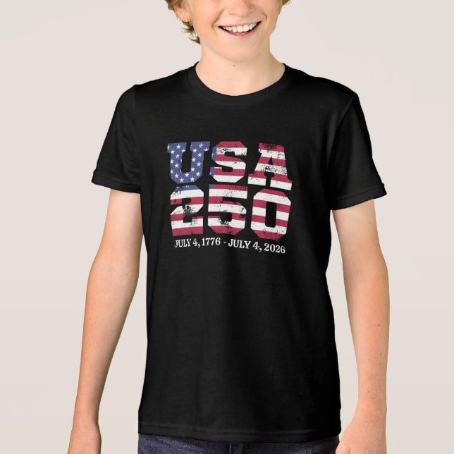 Camiseta EUA 250 4 De Julho (Frente)