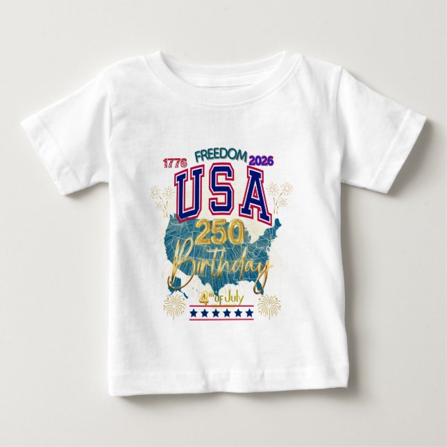 CAMISETA EUA 250 ANOS DE LIBERDADE (Frente)