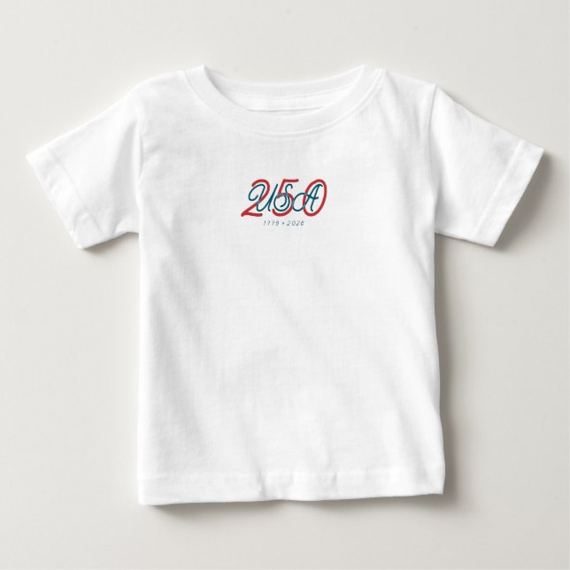 Camiseta EUA 250 ★ Est. 1776 (Frente)