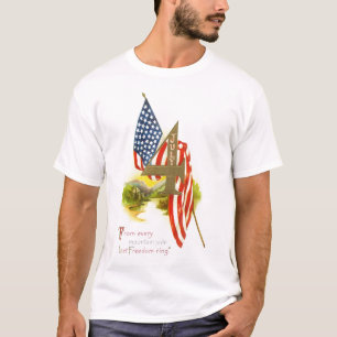 Camiseta EUA 4ns DO DESIGN do FERIADO de JULHO