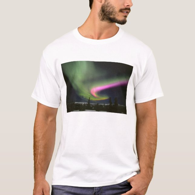 Camiseta EUA, Alasca, Chena Hot Springs. Aurora 2 (Frente)