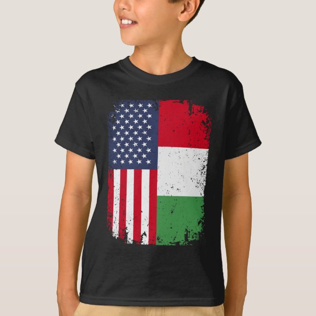 Camiseta EUA American Flag Itália (Frente)