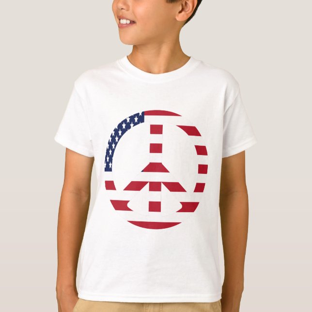 Camiseta EUA,Amor,Unidade,Paz_ (Frente)