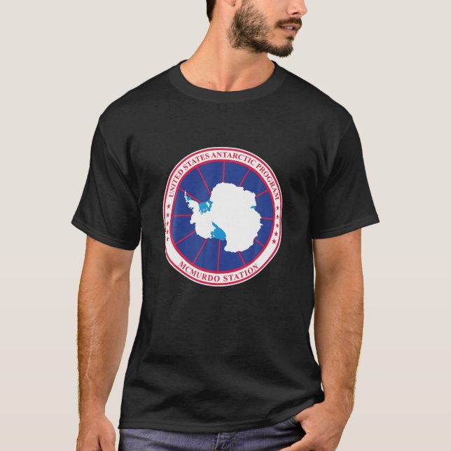 Camiseta EUA Antártico Programa Antártico (Frente)