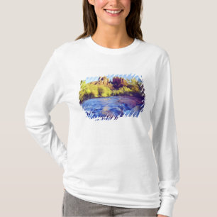 Camiseta EUA, Arizona, Sedona. Cathedral Rock refletindo 2