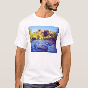 Camiseta EUA, Arizona, Sedona. Cathedral Rock refletindo 2