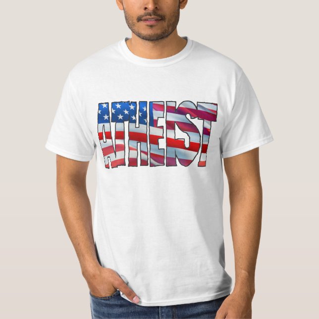 CAMISETA EUA ATEISTA - (Frente)
