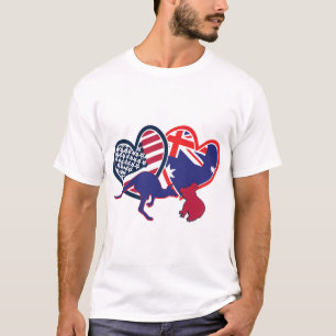 Camiseta EUA — Austrália-Love-with-Animal