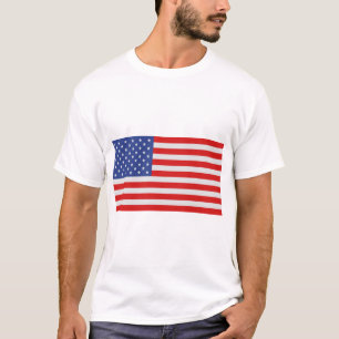 Camiseta EUA - bandeira americana com dimensões corretas