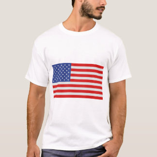 Camiseta EUA - bandeira americana com dimensões corretas