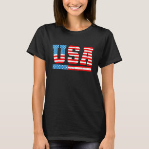 Camiseta EUA Bandeira Patriótica 4 de julho América 2