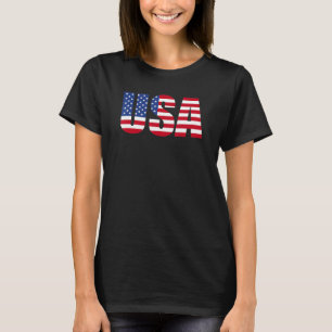 Camiseta EUA Bandeira Patriótica Americana Para Homens Meni