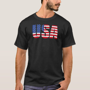 Camiseta EUA Bandeira Patriótica Americana Para Homens Meni