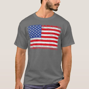 Camiseta EUA Bandeira Patriótica Americana Para Homens Meni