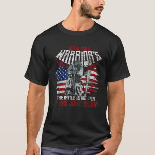 Camiseta EUA: Bandeira Quando Os Guerreiros De Deuses Desce