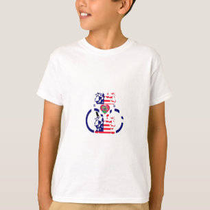 Camiseta EUA Belo Design de Arte Incrível