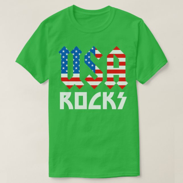 Camiseta EUA celebra Dia da Independência 4 de julho (Frente do Design)