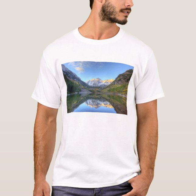 Camiseta EUA, Colorado, Maroon Bells-Snowmass (Frente)