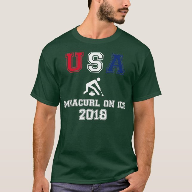 Camiseta EUA Curling Miracurl On Ice 2018 Tshirt_1 (Frente)