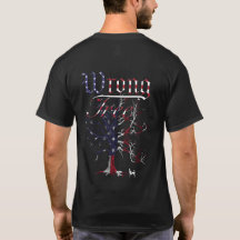 Camiseta EUA de árvore errada