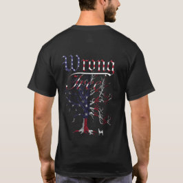 Camiseta EUA de árvore errada
