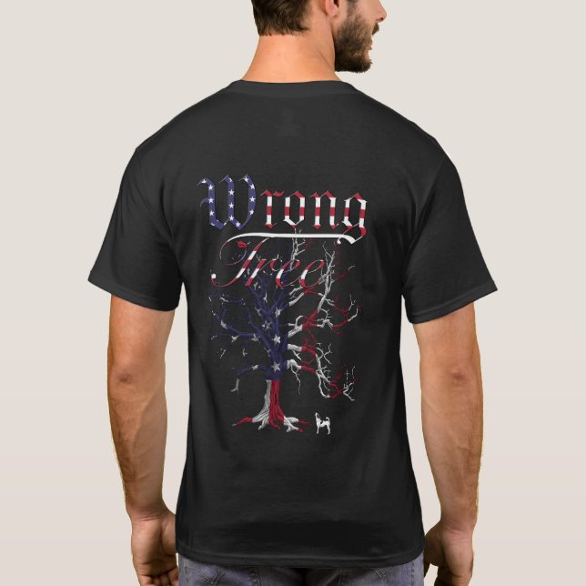Camiseta EUA de árvore errada (Verso)