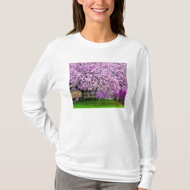 Camiseta EUA, Delaware, Wilmington. Banco de madeira sob (Frente)