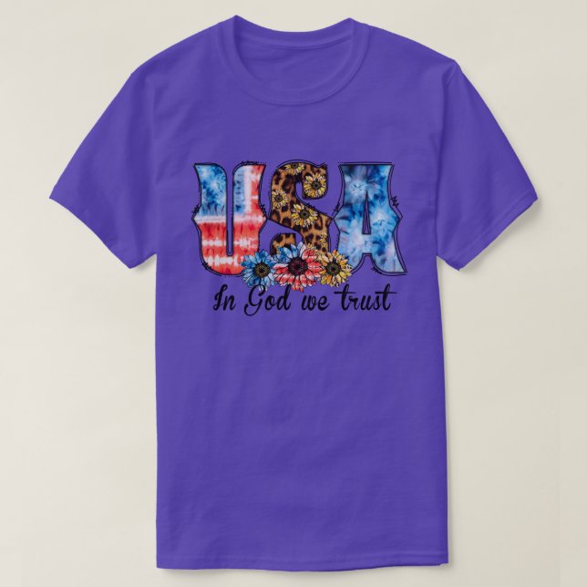 CAMISETA EUA EM DEUS CONFIAMOS (Frente do Design)
