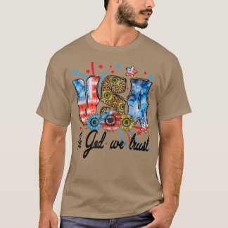 Camiseta EUA em Deus Confiamos Em 4 De Julho - Leopar De Gi