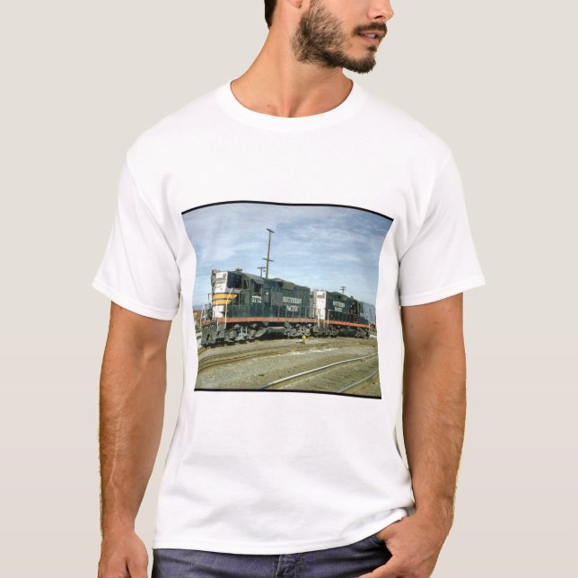 Camiseta EUA, EMD_Trains pacífico do sul do mundo (Frente)