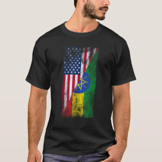 Camiseta EUA Etiópia sinaliza Estados Unidos da América Eth