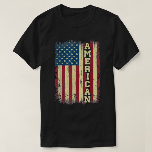 Camiseta EUA Flag American Flag United States of America 4t (Frente do Design)