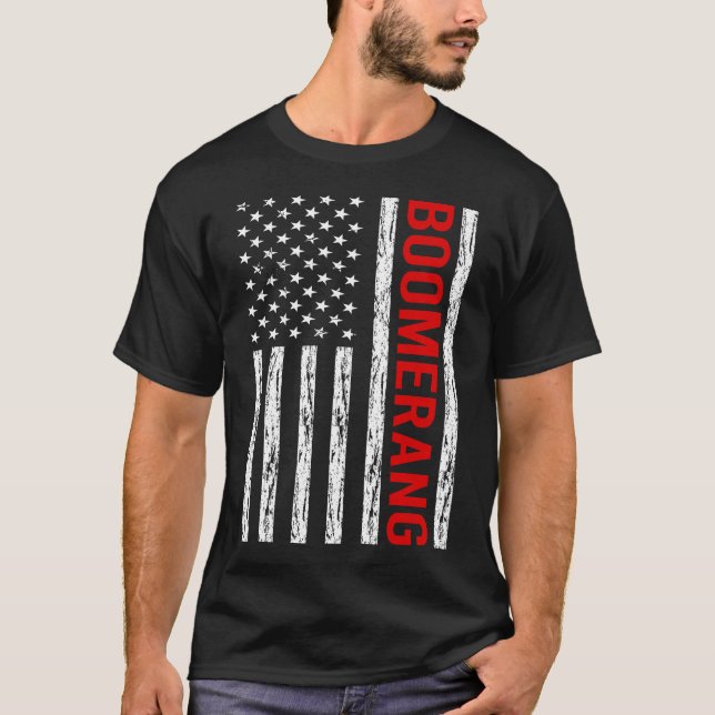 Camiseta EUA Flag Boomerang (Frente)