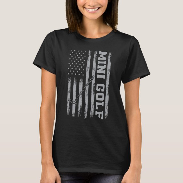 Camiseta EUA Flag Mini Golf Outfit Minigolf América (Frente)