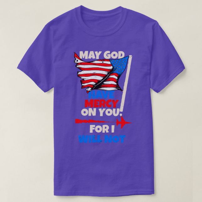 Camiseta EUA Flag Pride Deus Compaixão USAF Soldier Gift (Frente do Design)